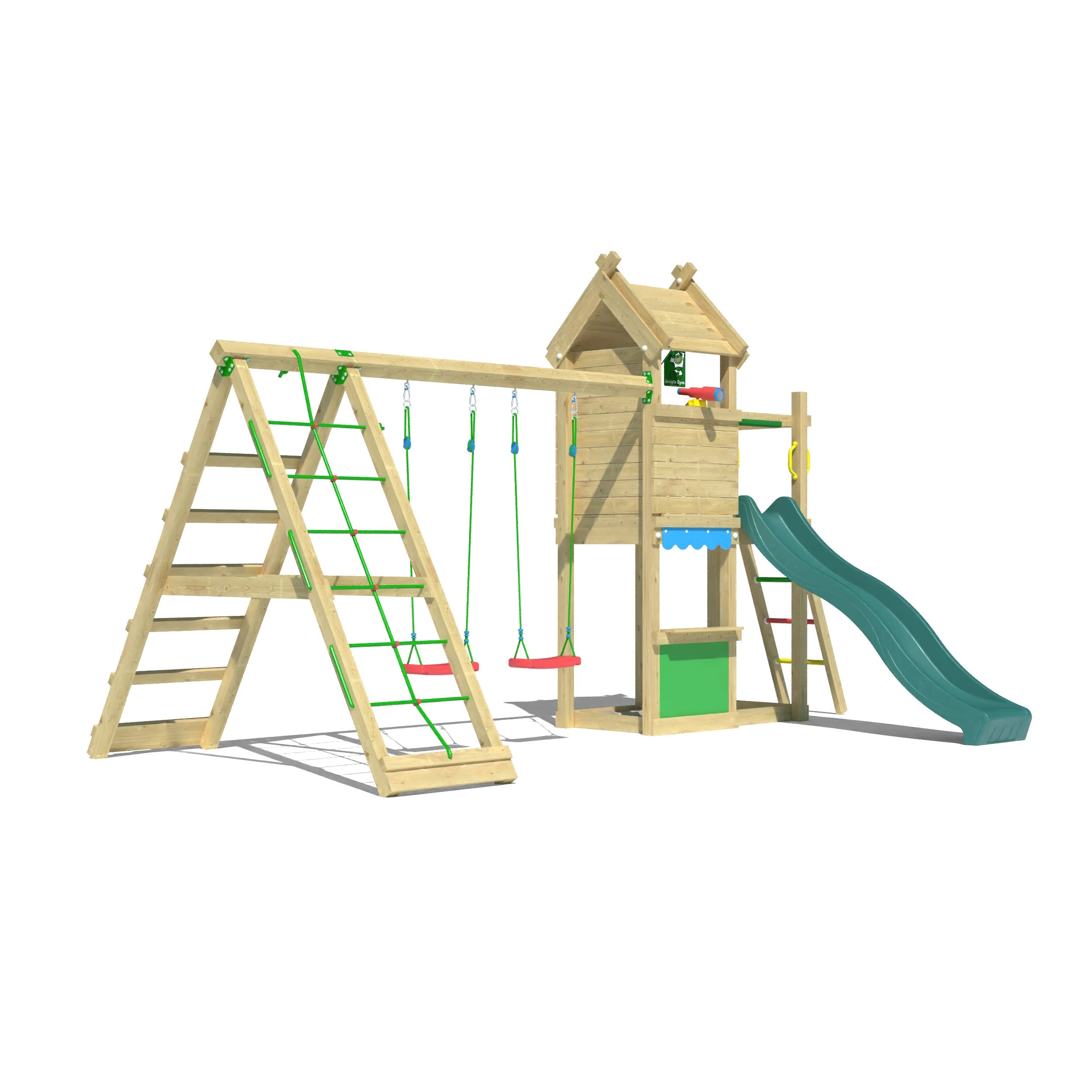 Jungle Resort With Swings & Climbing Net